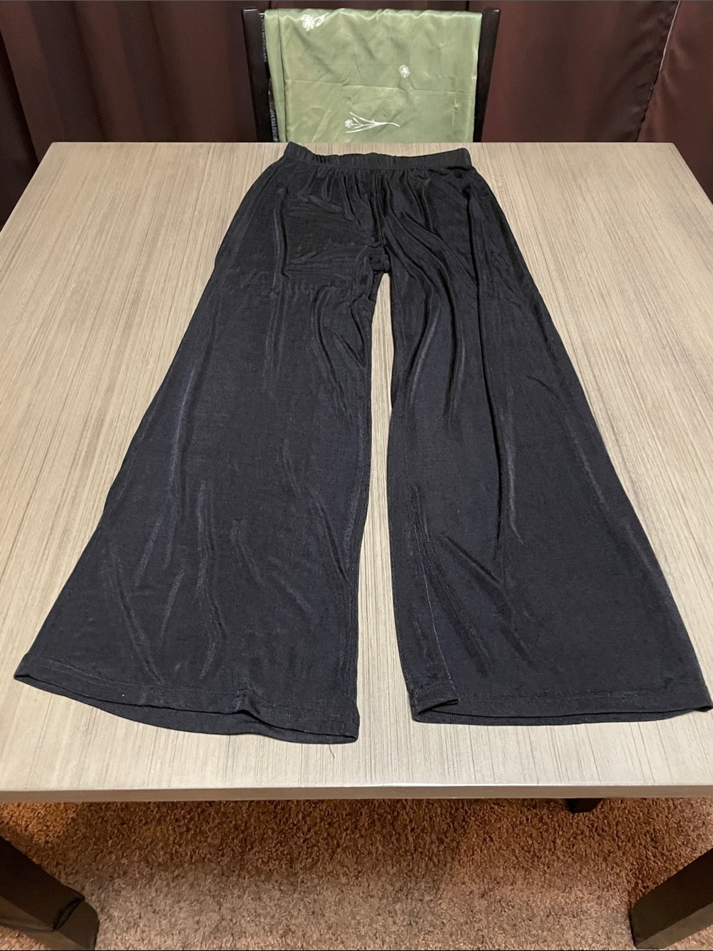 Black Wide Leg Lounge Pants